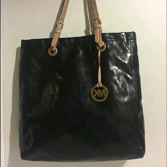 Michael kors Black Patent leather hobo bag - Picture 1 of 8